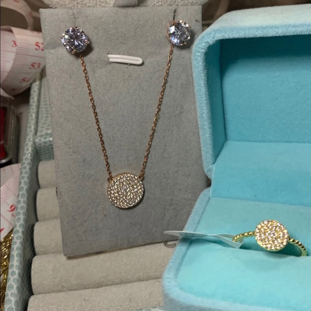 ✨S925 + 14KGF “Nadri” style Pave Crystal set - 7✨